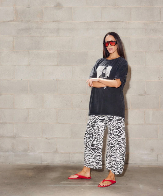 Zebra Denim Barrels