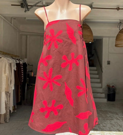 Choc Red Mini Dress