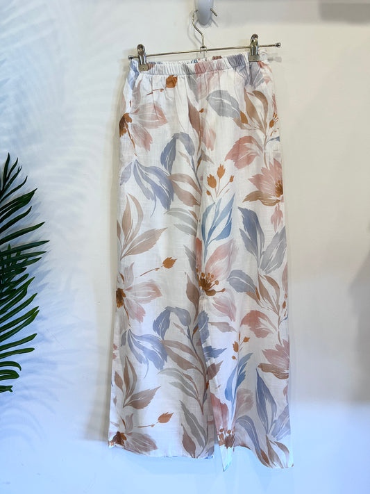 Botanical Bliss Wide Leg Pants
