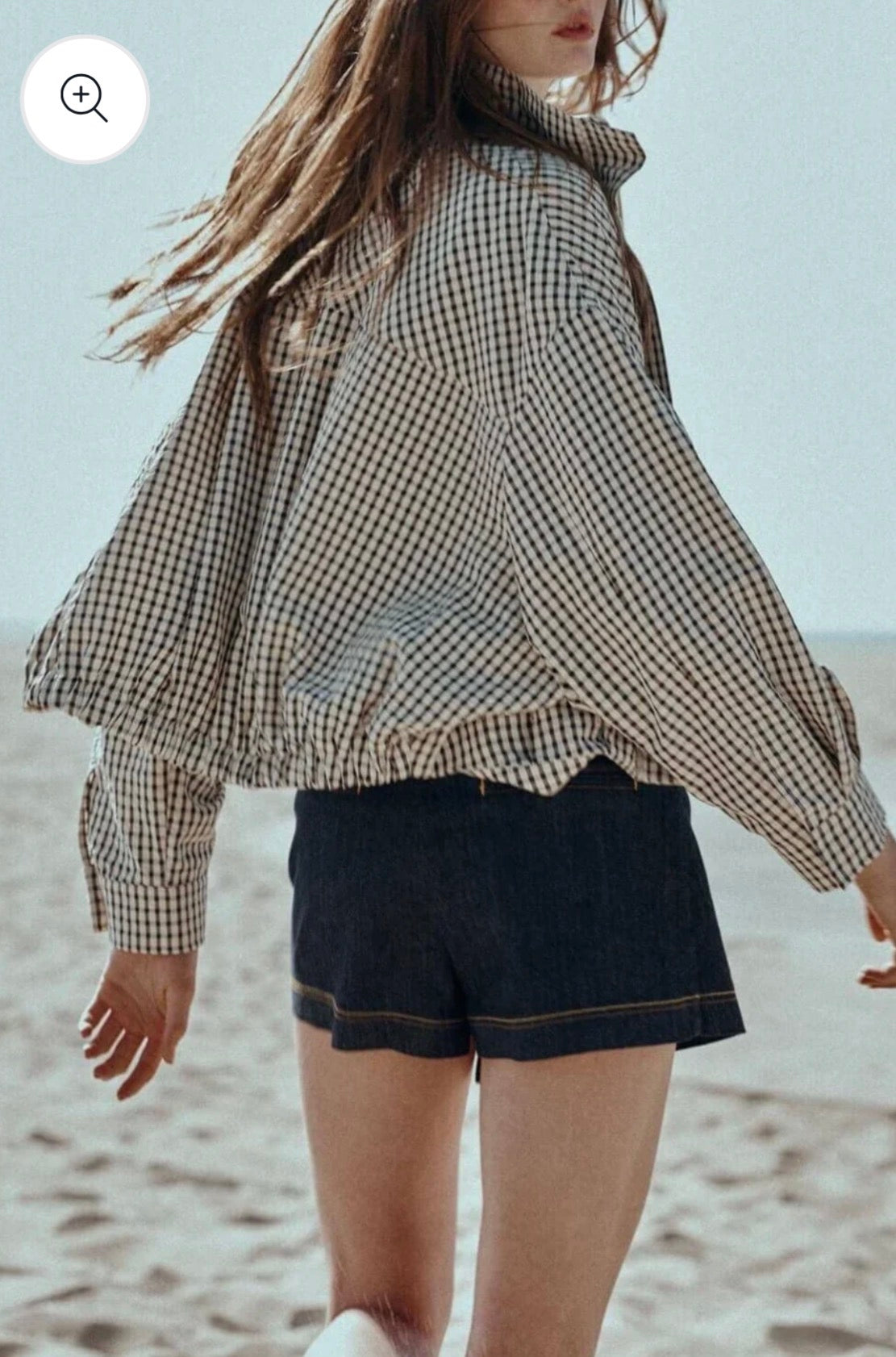 Gingham Bomber Jacket
